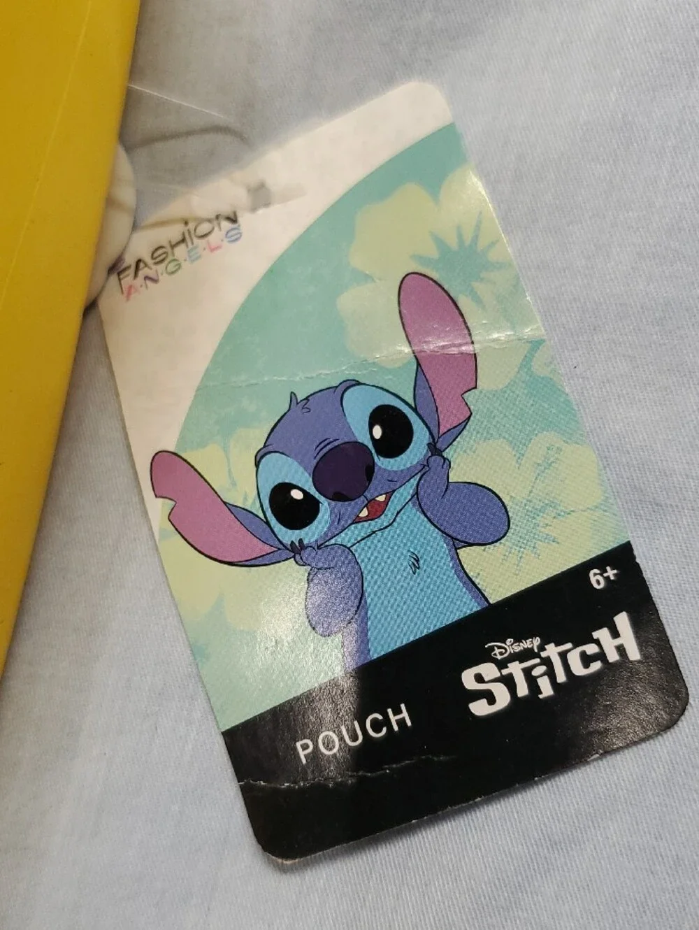 Disney Stitch Pineapple Juice Kids Pouch - Yellow & Blue